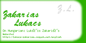 zakarias lukacs business card